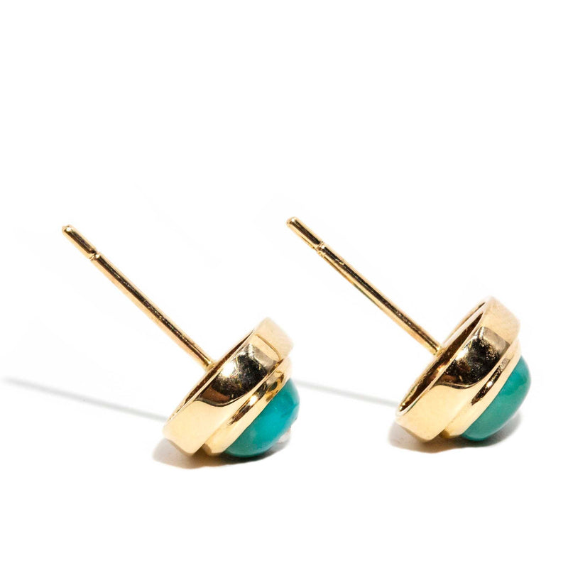 Gina Turquoise & Pearl Earrings 9 Carat Gold* DRAFT Rings Imperial Jewellery 