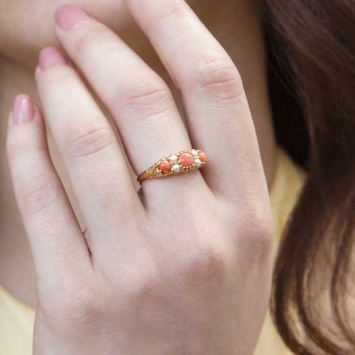 9 carat rose discount gold ring
