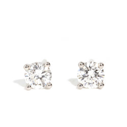 Gloria 0.35 Carat Diamond Platinum Studs