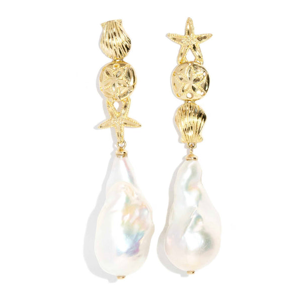 Grace Reinvented Baroque Pearl Earrings 9ct Gold Earrings Imperial Jewellery Imperial Jewellery - Hamilton 
