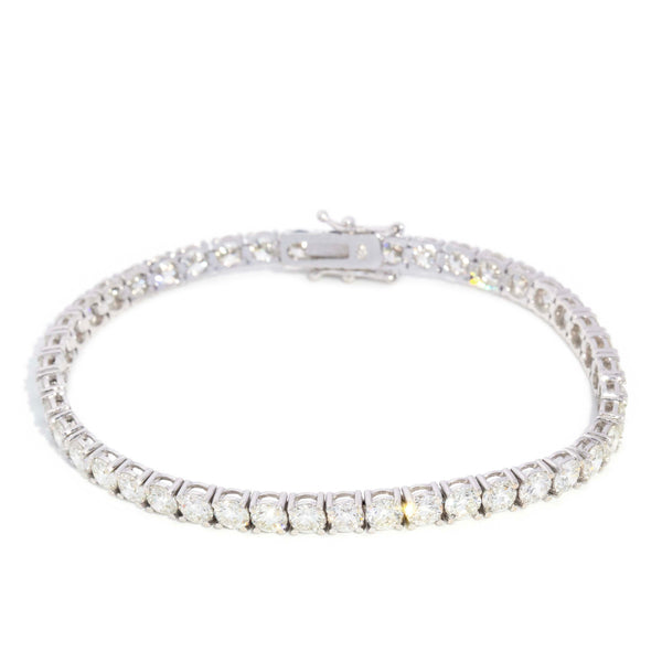 Gracie Diamond Tennis Bracelet 18ct White Gold Bracelets/Bangles Imperial Jewellery 