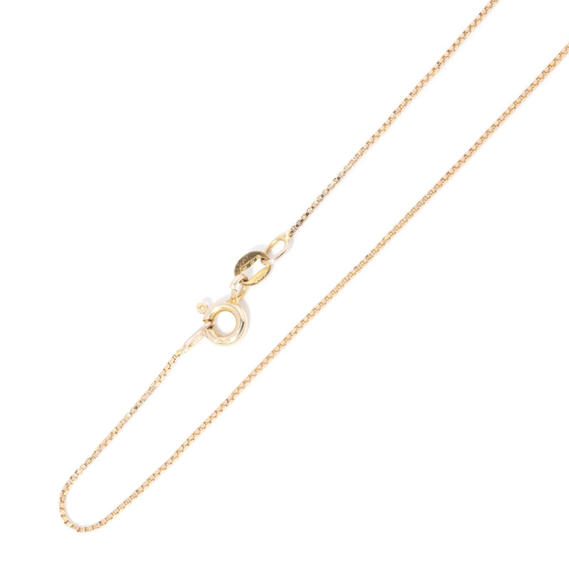 Vintage Circa 1980s White Opal Leaf Pendant & Chain 14 Carat Gold