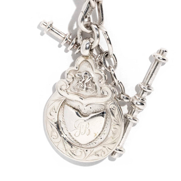 Hadassah 1927 Sterling Silver Shield Pendant & Toggle Clip Chain Pendants/Necklaces Imperial Jewellery Imperial Jewellery - Hamilton 