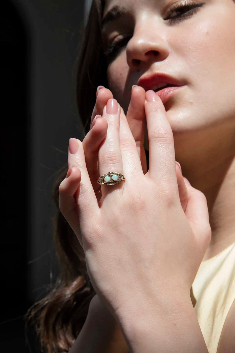 Harlowe Opal Ring 9ct Gold* DRAFT Rings Imperial Jewellery 