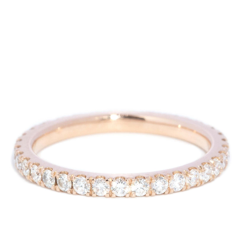Contemporary Brilliant Diamond Stacking Ring 18 Carat Rose Gold