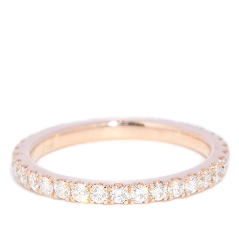 Contemporary Brilliant Diamond Stacking Ring 18 Carat Rose Gold