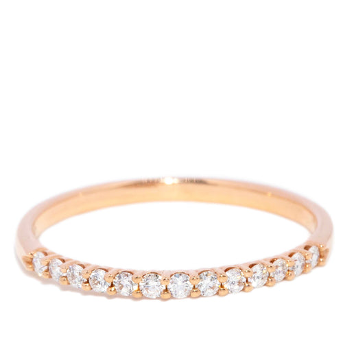 Harriet Diamond Eternity Stacking Ring 18K Rose Gold