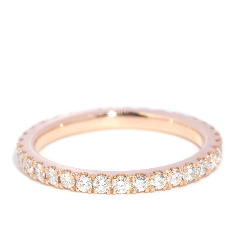 Contemporary Brilliant Diamond Stacking Ring 18 Carat Rose Gold