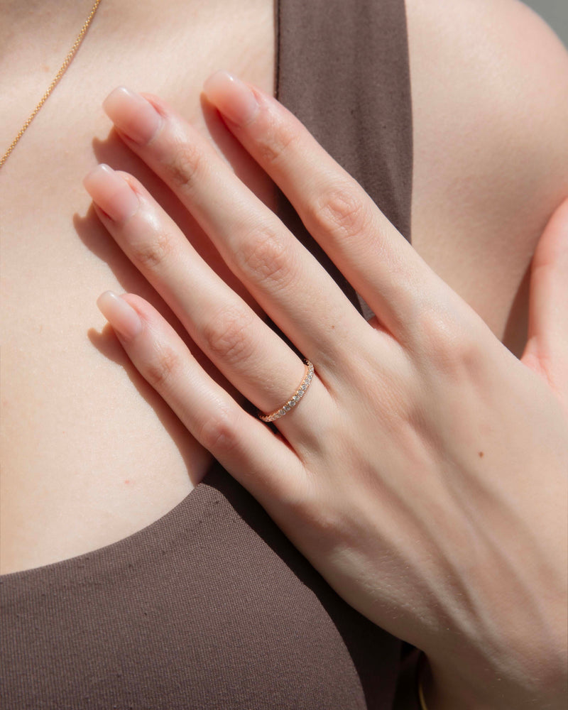 Harriet Diamond Full Eternity Ring 18ct Rose Gold Imperial Jewellery 