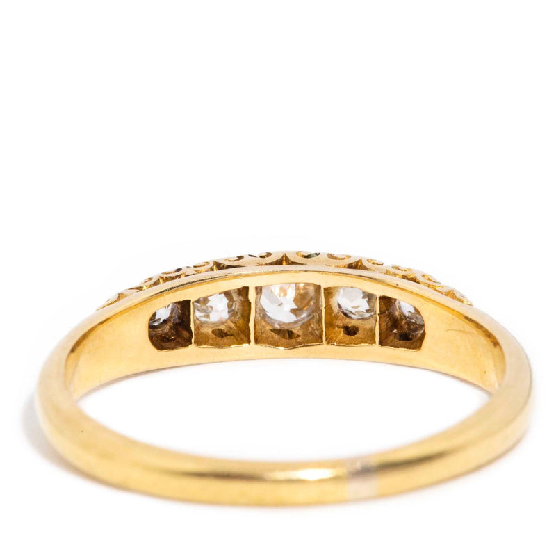 Heidi 1930s Old Cut Diamond 18ct Gold Ring Rings Imperial Jewellery 
