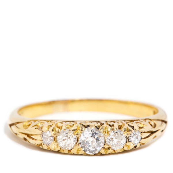 Heidi 1930s Old Cut Diamond 18ct Gold Ring Rings Imperial Jewellery Imperial Jewellery - Hamilton 