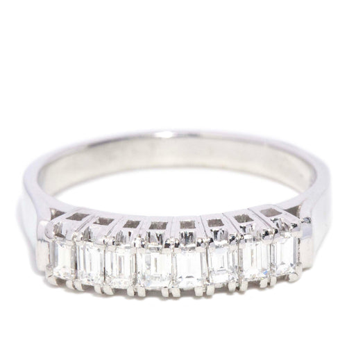 Hillie Baguette Diamond Eternity Ring 9K White Gold