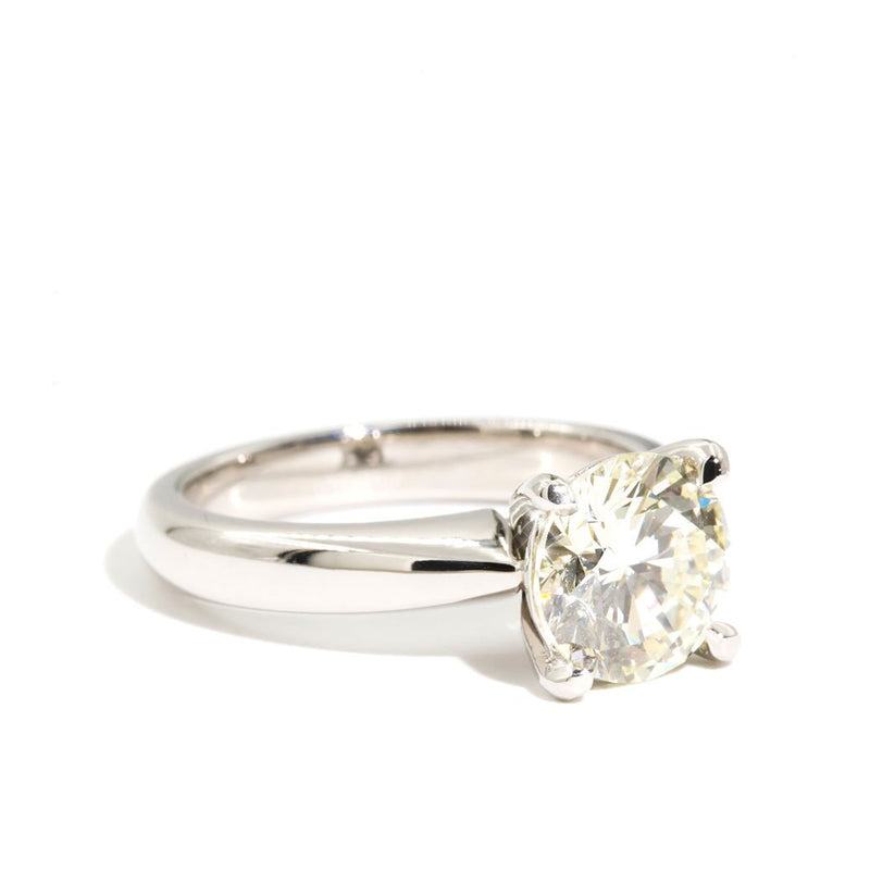 Hilton Platinum Diamond Solitaire Ring Imperial Jewellery - Auctions, Antique, Vintage & Estate 