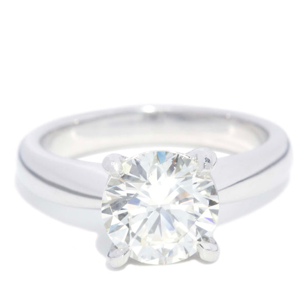 Hilton Certified Diamond Platinum Solitaire Engagement Ring Rings Imperial Jewellery 