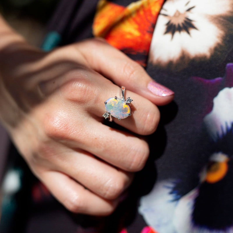 Opal-Diamond-Ring-IJ-0221-449-Indus Ring Imperial Jewellery - Auctions, Antique, Vintage & Estate 