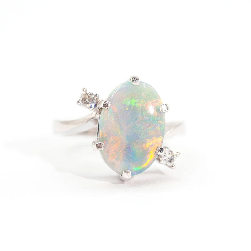 Opal-Diamond-Ring-IJ-0221-449-Indus Ring Imperial Jewellery - Auctions, Antique, Vintage & Estate 