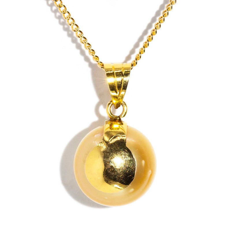 Iro Golden South Sea Pearl 14ct Pendant & 9ct Gold Chain Pendants/Necklaces Imperial Jewellery 