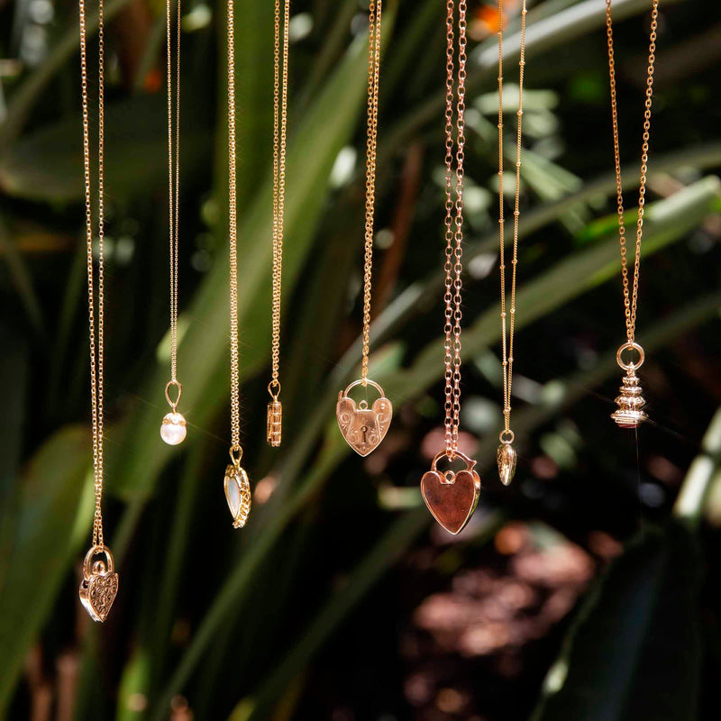 Sweet Diamond, Pearl and Aquamarine Pendant on a 9ct Gold Rope Twist Chain  — Gembank1973