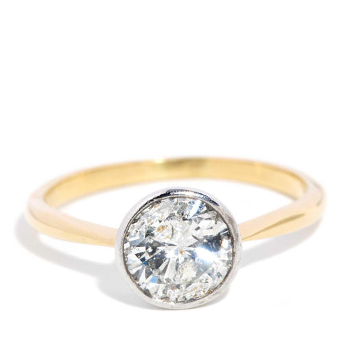 Jaxtyn 1.50ct Solitaire Diamond Ring 18K Two Tone Gold