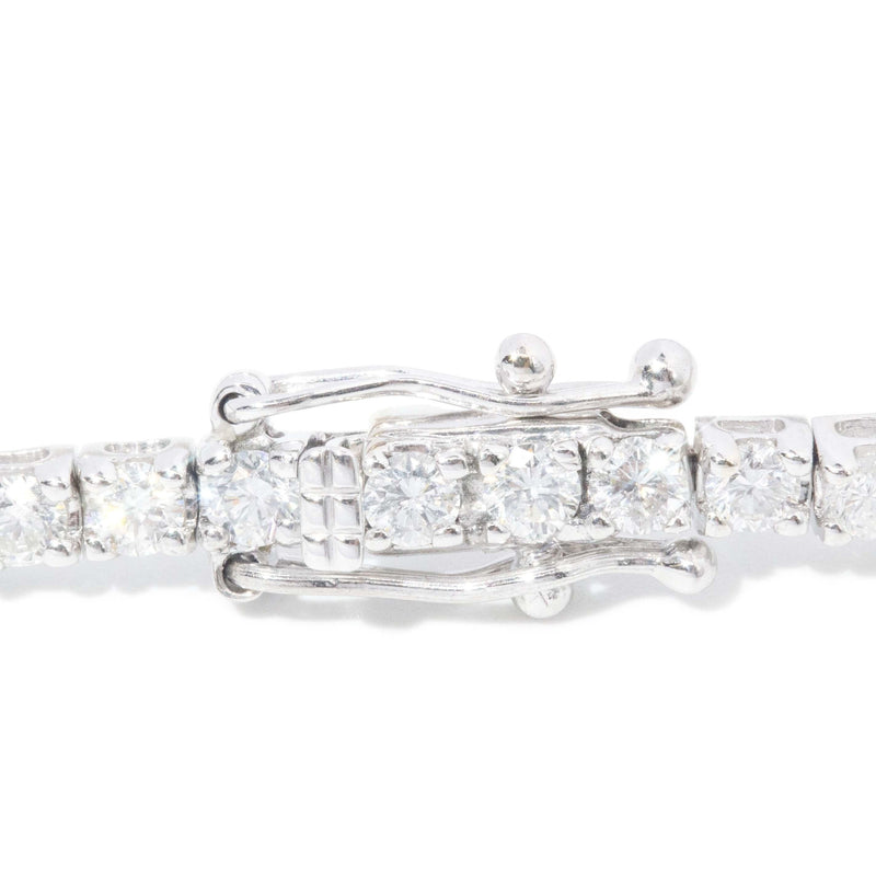 Jesse Contemporary 4.16 Carat Diamond Tennis Bracelet 18ct White Gold