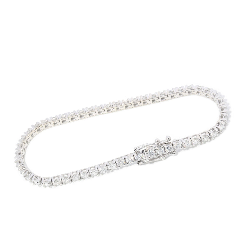 Jesse Contemporary 4.16 Carat Diamond Tennis Bracelet 18ct White Gold