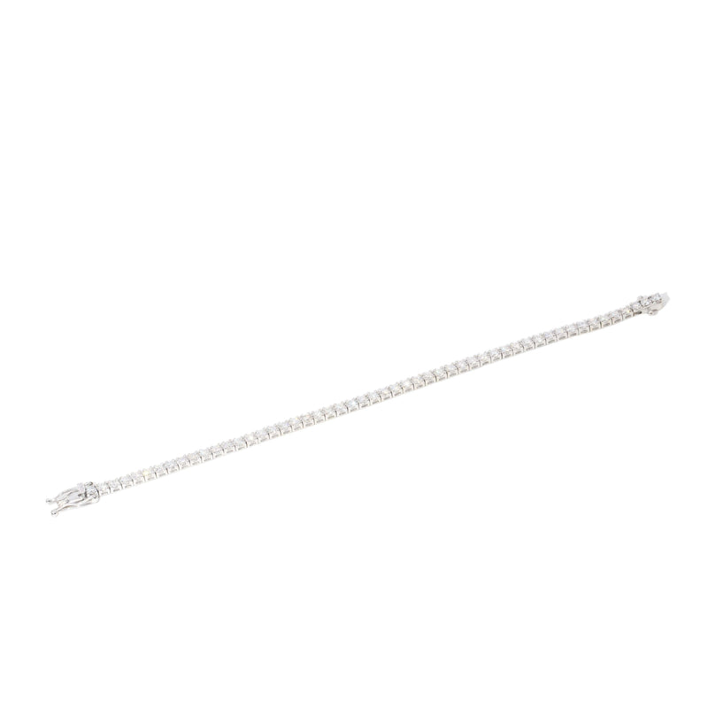 Jesse Contemporary 4.16 Carat Diamond Tennis Bracelet 18ct White Gold