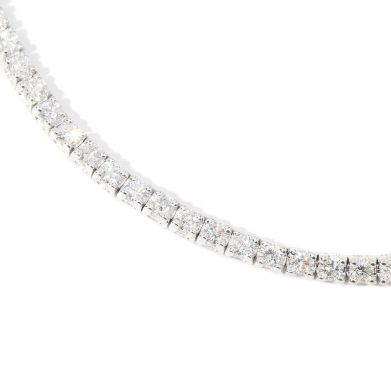 Jesse Contemporary 4.16 Carat Diamond Tennis Bracelet 18ct White Gold