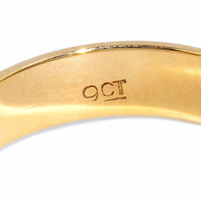 Juni 1970s Garnet Cluster Ring 9ct Gold Rings Imperial Jewellery 