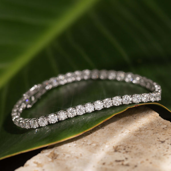 Kassia Diamond Tennis Bracelet 18K White Gold TDW 10.20ct Bracelets/Bangles Imperial Jewellery 