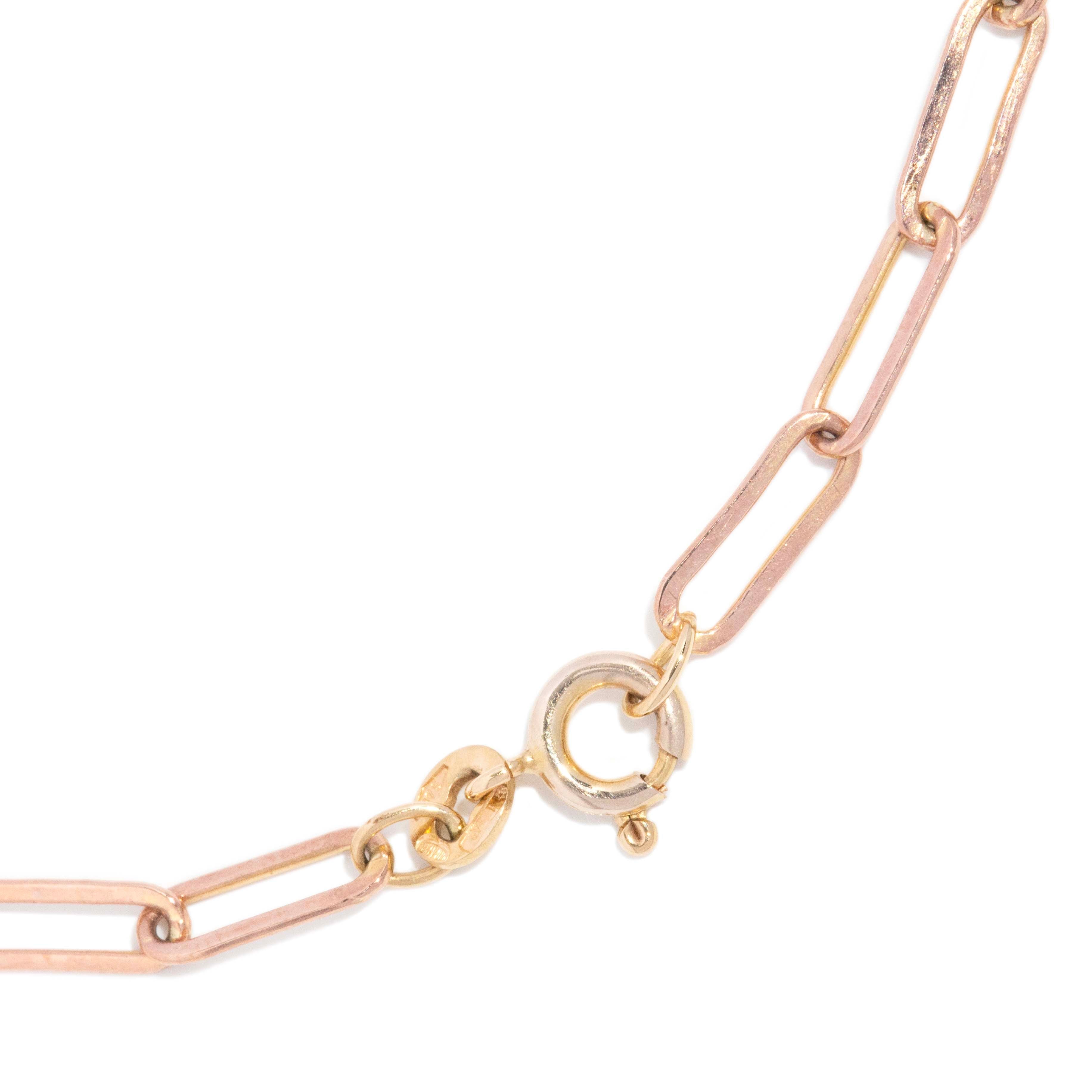 Kinsley Paperclip Link Bracelet 9ct Rose Gold Bracelets/Bangles Imperial Jewellery 