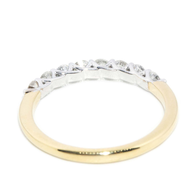 Contemporary 0.88 Carat Diamond Eternity Stacking Ring 18 Carat Yellow Gold