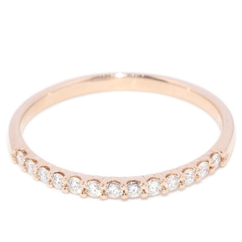 Lana Diamond Eternity Stacking Ring 18K Rose Gold TDW 0.20ct