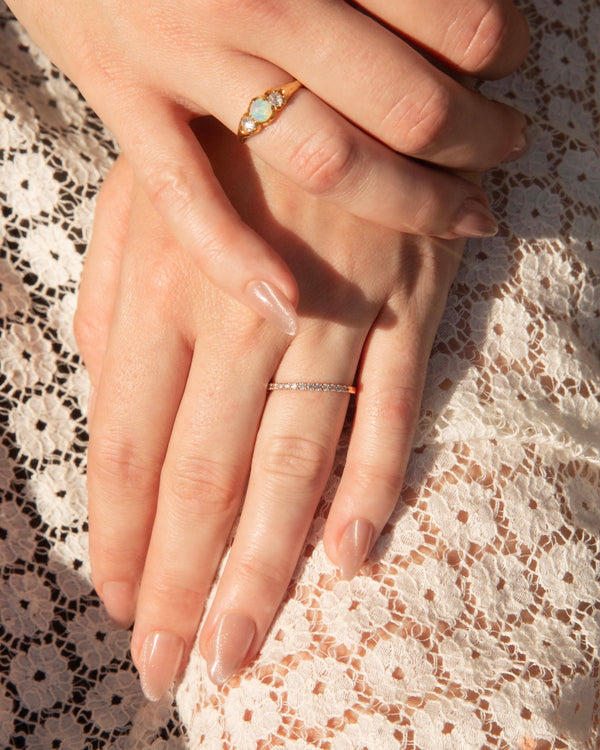 Lana Brilliant Diamond Stacking Ring 18ct Rose Gold Ring Imperial Jewellery 