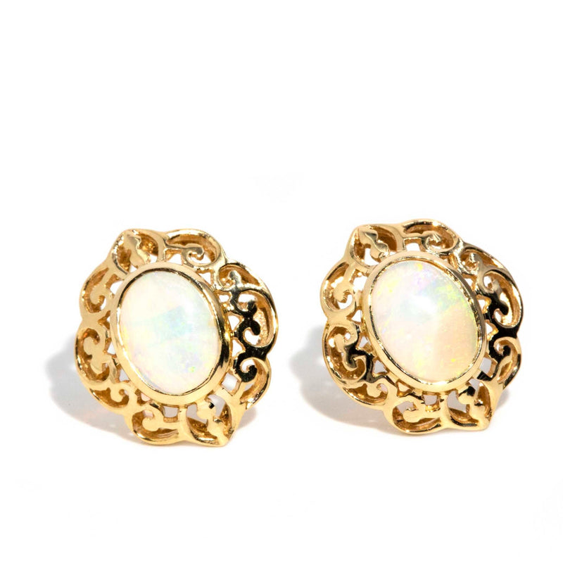 Lana Solid Australian Opal 9ct Gold Earrings* DRAFT Rings Imperial Jewellery 