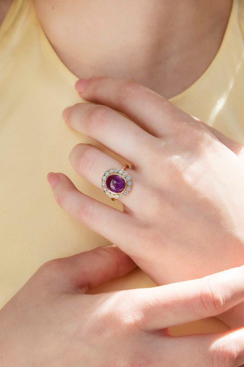 Lauren Amethyst & Opal Ring 9ct Gold* DRAFT Rings Imperial Jewellery 