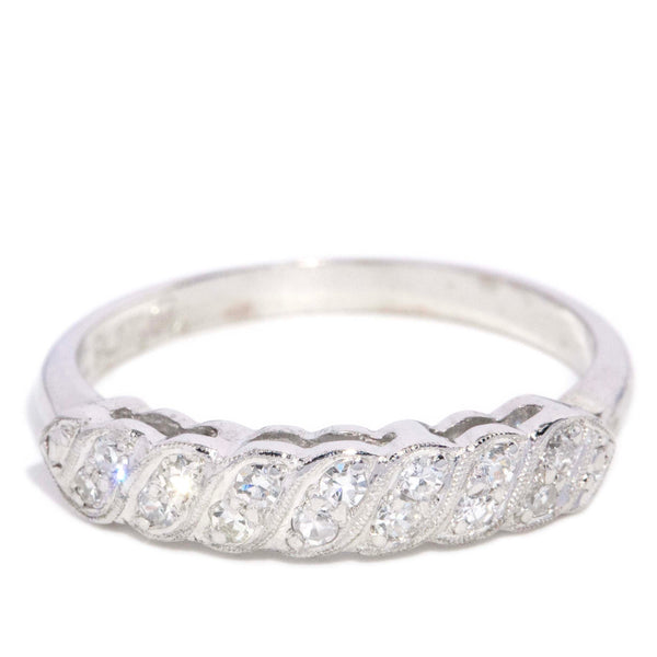 Leanna Diamond Half Eternity Ring 18K White Gold Rings Imperial Jewellery 