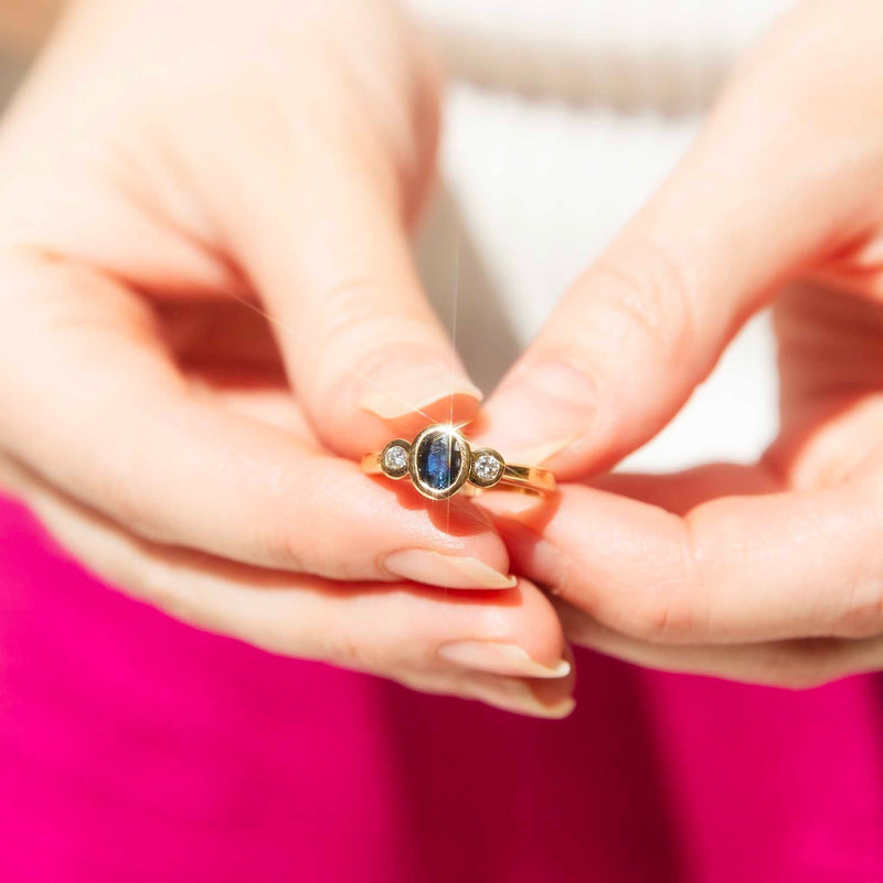 Second hand sapphire and on sale diamond rings
