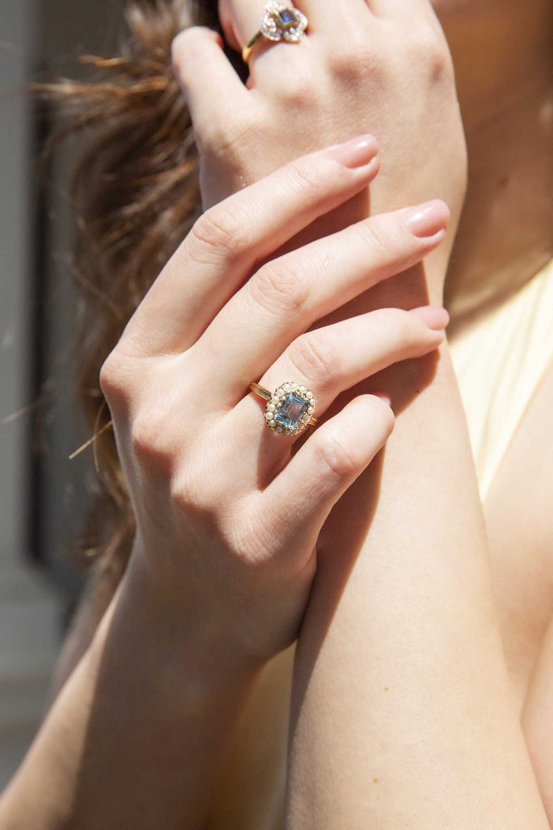 Antique Victorian 14k Gold Ring With Opals and Seed Pearls - Etsy