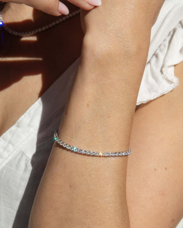 Livia Contemporary 4.40 Carat Diamond Tennis Link Bracelet 18ct White Gold Bracelets/Bangles Imperial Jewellery 