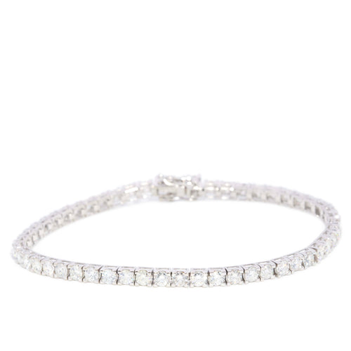 Livia 4.25ct Diamond Tennis Bracelet 18K White Gold