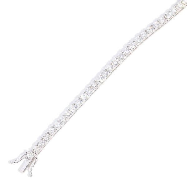 Livia Contemporary 4.40 Carat Diamond Tennis Link Bracelet 18ct White Gold Bracelets/Bangles Imperial Jewellery 
