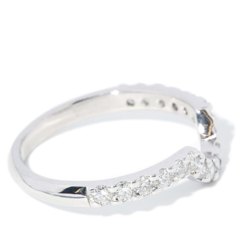 Vintage Circa 1990s Diamond Eternity Band 18 Carat White Gold