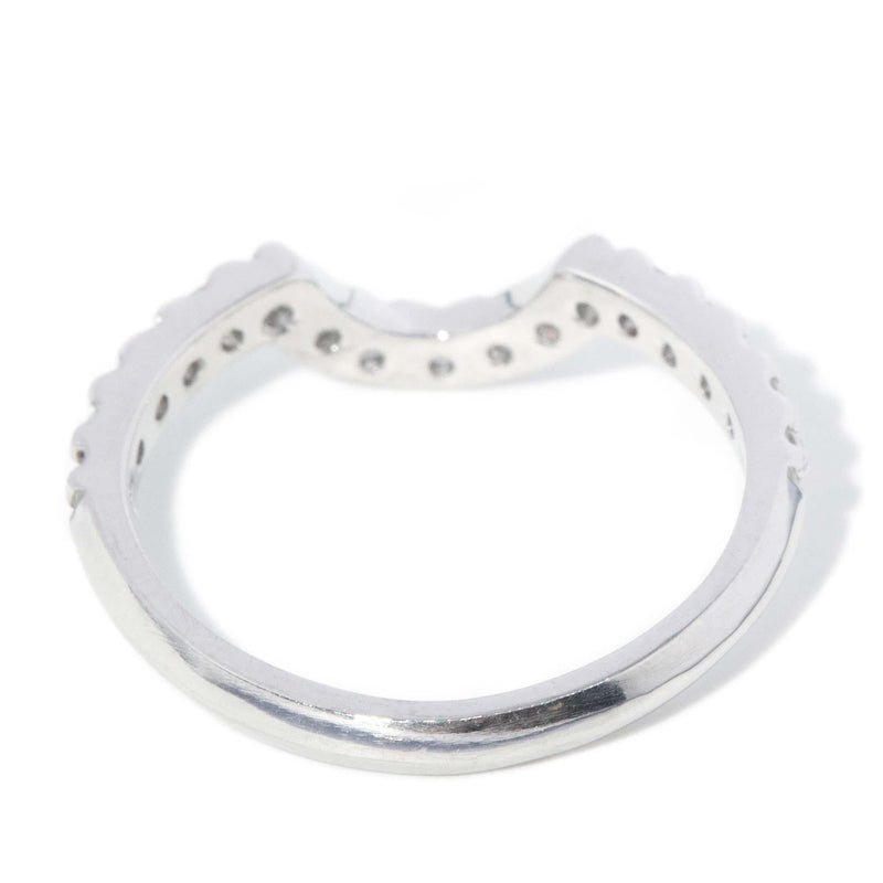 Vintage Circa 1990s Diamond Eternity Band 18 Carat White Gold