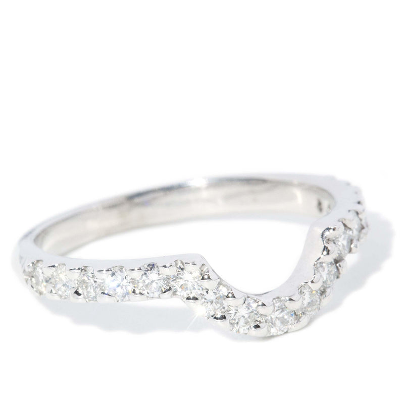 Vintage Circa 1990s Diamond Eternity Band 18 Carat White Gold