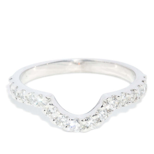 Lola Diamond Wishbone Eternity Ring 18K White Gold