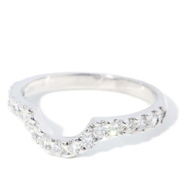 Vintage Circa 1990s Diamond Eternity Band 18 Carat White Gold