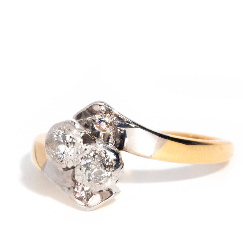 Luce 18ct Yellow White Gold Diamond Cluster Ring* GTG Rings Imperial Jewellery 