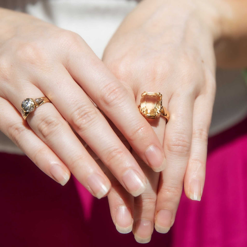 Lulla 1960s Diamond Ring 18ct Gold Rings Imperial Jewellery 