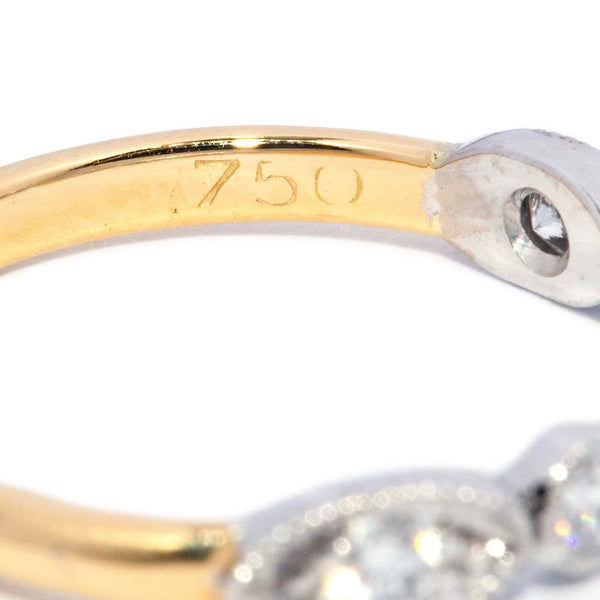 Lyla 1980s Diamond Eternity Ring 18ct Gold Rings Imperial Jewellery 