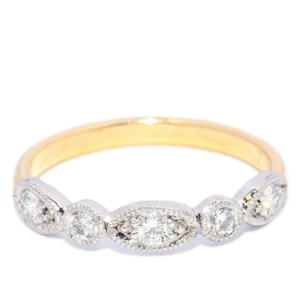Lyla 1980s Diamond Eternity Ring 18ct Gold Rings Imperial Jewellery 